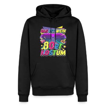 90s The Best Time - 90s Theme Party - Men’s Premium Organic Hoodie - black - Front - Nico (187cm)