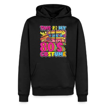 This is my 80s costume - Men’s Premium Organic Hoodie - black - Front - Nico (187cm)