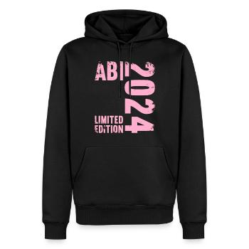 Abitur Junge Mädchen Abi Abitur 2024 - Männer Premium Bio Hoodie - Schwarz - Vorne - Nico (187cm)