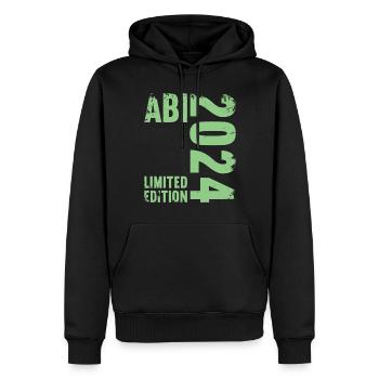 Abitur Junge Mädchen Abi Abitur 2024 - Männer Premium Bio Hoodie - Schwarz - Vorne - Nico (187cm)