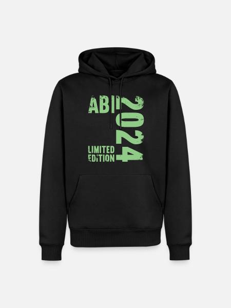 Abitur Junge Mädchen Abi Abitur 2024 - Männer Premium Bio Hoodie - Schwarz