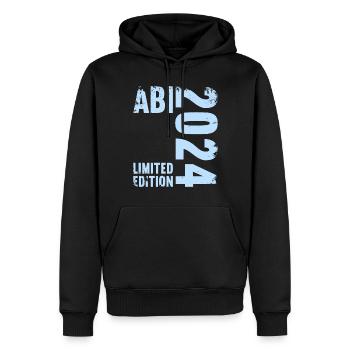Abitur Junge Mädchen Abi Abitur 2024 - Männer Premium Bio Hoodie - Schwarz - Vorne - Nico (187cm)