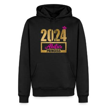 Abitur Junge Mädchen Abi Abitur 2024 - Männer Premium Bio Hoodie - Schwarz - Vorne - Nico (187cm)