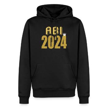 Abitur Junge Mädchen Abi Abitur 2024 - Männer Premium Bio Hoodie - Schwarz - Vorne - Nico (187cm)