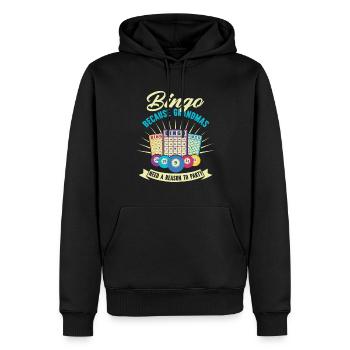 Joueur de bingo Gagnant de la loterie Bingo - Sweat à capuche Premium bio Homme - noir - Devant - Nico (187cm)