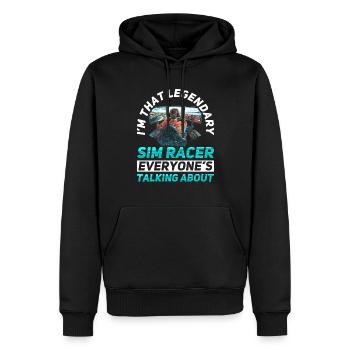 Simulator Cockpit Esports Sim Racing - Männer Premium Bio Hoodie - Schwarz - Vorne - Nico (187cm)