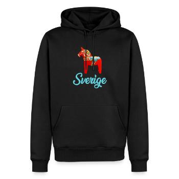 Dala Horse Sweden Swedish horse - Männer Premium Bio Hoodie - Schwarz - Vorne - Nico (187cm)
