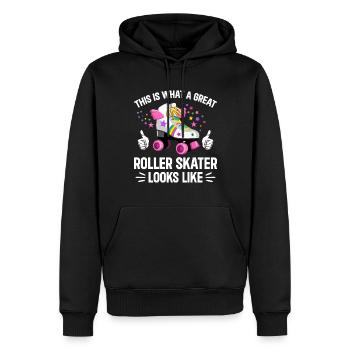 Roller Skating - Great Roller Skater - Männer Premium Bio Hoodie - Schwarz - Vorne - Nico (187cm)