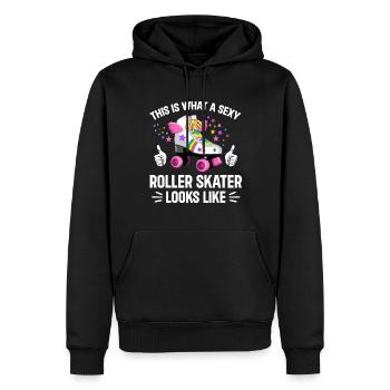 Roller Skating - Sexy Roller Skater - Männer Premium Bio Hoodie - Schwarz - Vorne - Nico (187cm)
