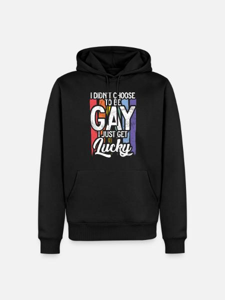 Cadeaux gays - Sweat à capuche Premium bio Homme - noir