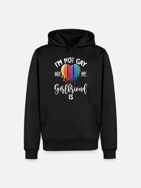 Cadeaux gays - Sweat à capuche Premium bio Homme - noir