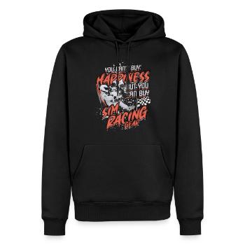 Sim Racing Simulator Esports Sim Race - Männer Premium Bio Hoodie - Schwarz - Vorne - Nico (187cm)