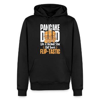 Amateur de crêpes Enfants Papa Crêpe Papa - Sweat à capuche Premium bio Homme - noir - Devant - Nico (187cm)