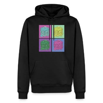 Pancake Lover Kids Retro Vintage - Männer Premium Bio Hoodie - Schwarz - Vorne - Nico (187cm)