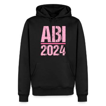 Abitur Junge Mädchen Abi Abitur 2024 - Männer Premium Bio Hoodie - Schwarz - Vorne - Nico (187cm)