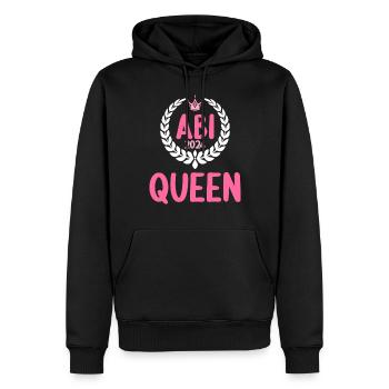 Abitur Jeunes Filles Abi Abitur 2024 - Sweat à capuche Premium bio Homme - noir - Devant - Nico (187cm)