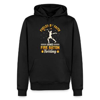 Bâton de feu Danse du feu Danseur de feu Danseur de feu - Sweat à capuche Premium bio Homme - noir - Devant - Nico (187cm)