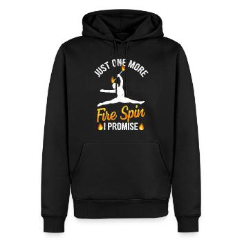Bâton de feu Danse du feu Danseur de feu Danseur de feu - Sweat à capuche Premium bio Homme - noir - Devant - Nico (187cm)