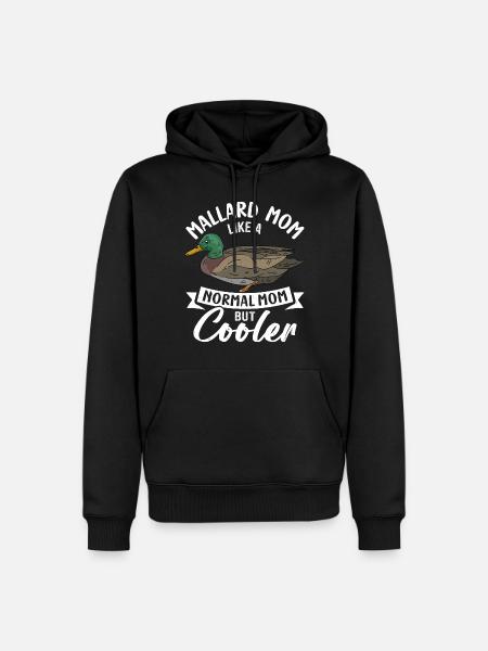 Canard colvert - Sweat à capuche Premium bio Homme - noir