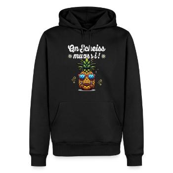 An Scheiss muss I Dirndl Ersatz & Trachtenshirt - Sweat à capuche Premium bio Homme - noir - Devant - Nico (187cm)