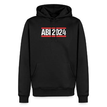 Abitur Junge Mädchen Abi Abitur 2024 - Männer Premium Bio Hoodie - Schwarz - Vorne - Nico (187cm)
