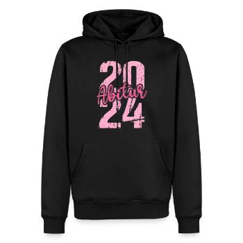 Abitur Jeunes Filles Abi Abitur 2024 - Sweat à capuche Premium bio Homme - noir - Devant - Nico (187cm)