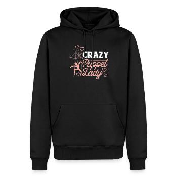 Marionnettiste, marionnettiste - Sweat à capuche Premium bio Homme - noir - Devant - Nico (187cm)