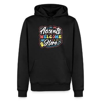 Englischlehrer Englischlerner ELL-Lehrer - Männer Premium Bio Hoodie - Schwarz - Vorne - Nico (187cm)