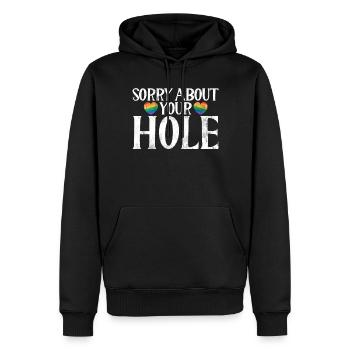 Gay Gifts - Männer Premium Bio Hoodie - Schwarz - Vorne - Nico (187cm)