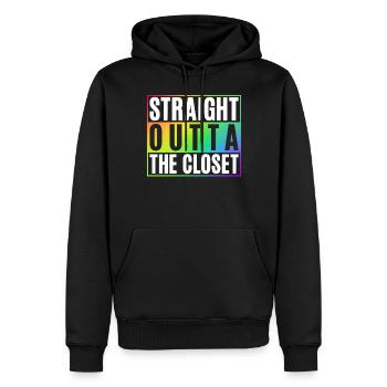Gay Gifts - Männer Premium Bio Hoodie - Schwarz - Vorne - Nico (187cm)