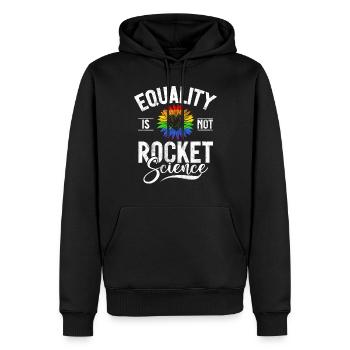 Gay Gifts - Männer Premium Bio Hoodie - Schwarz - Vorne - Nico (187cm)