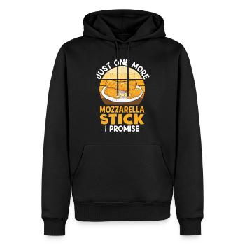 Mozzarella Sticks Käse - Männer Premium Bio Hoodie - Schwarz - Vorne - Nico (187cm)