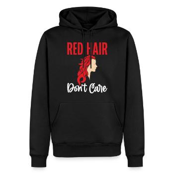 Redhead Gifts - Männer Premium Bio Hoodie - Schwarz - Vorne - Nico (187cm)