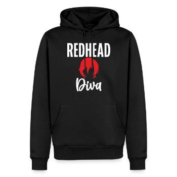 Redhead Gifts - Männer Premium Bio Hoodie - Schwarz - Vorne - Nico (187cm)