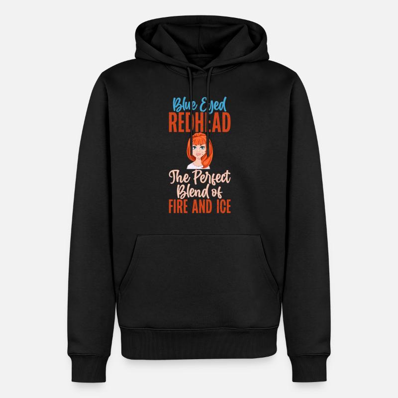 Cadeaux roux - Sweat à capuche Premium bio Homme - noir
