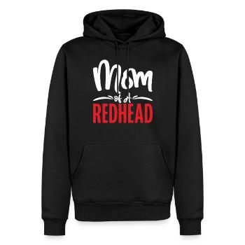 Redhead Gifts - Männer Premium Bio Hoodie - Schwarz - Vorne - Nico (187cm)