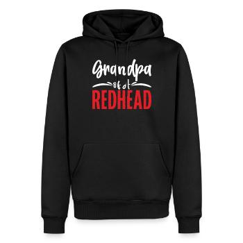 Redhead Gifts - Männer Premium Bio Hoodie - Schwarz - Vorne - Nico (187cm)