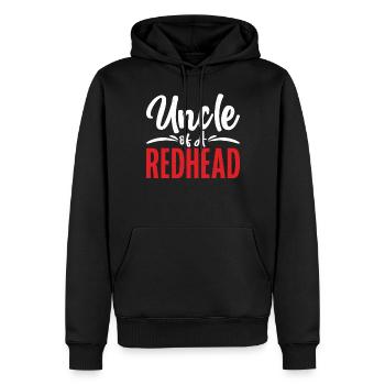 Redhead Gifts - Männer Premium Bio Hoodie - Schwarz - Vorne - Nico (187cm)