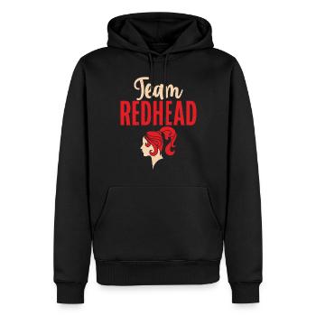 Redhead Gifts - Männer Premium Bio Hoodie - Schwarz - Vorne - Nico (187cm)
