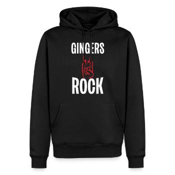 Redhead Gifts - Männer Premium Bio Hoodie - Schwarz - Vorne - Nico (187cm)