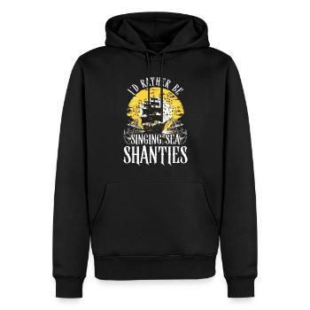 Shanty Chor Seemannslieder - Männer Premium Bio Hoodie - Schwarz - Vorne - Nico (187cm)