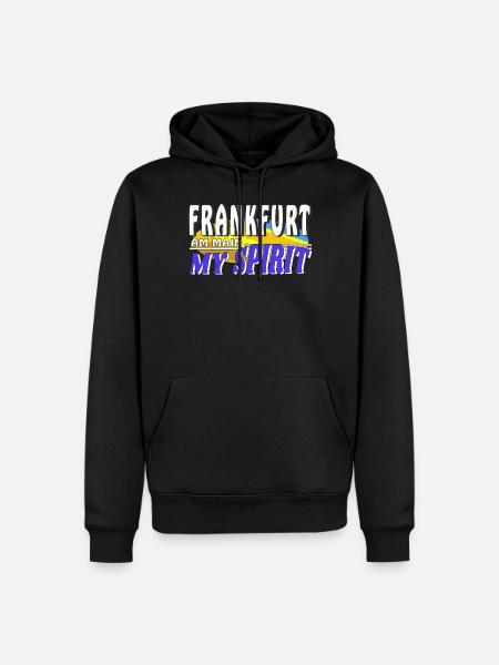 FRANCFORT-SUR-LE-MAIN MON - Sweat à capuche Premium bio Homme - noir