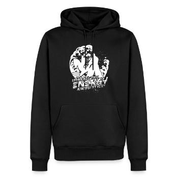Aikidoka Embrace The Energy Aikido Style - Männer Premium Bio Hoodie - Schwarz - Vorne - Nico (187cm)