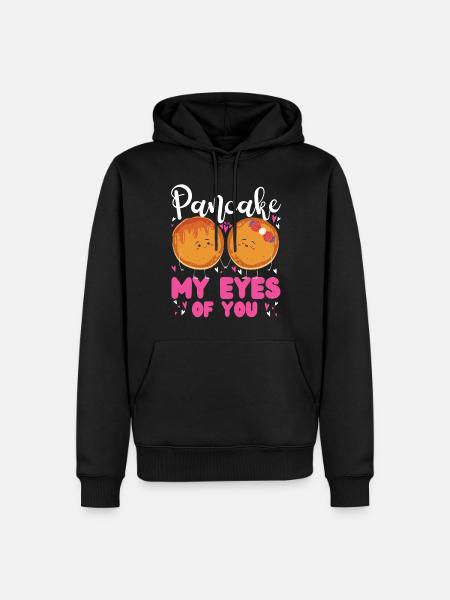 Pancake Lover Kids Valentines Day - Men’s Premium Organic Hoodie - black