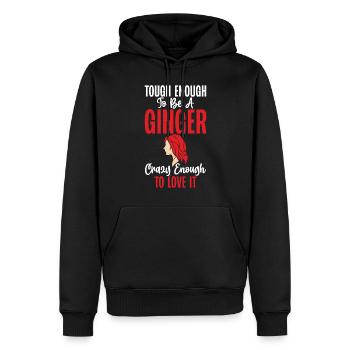 Redhead Gifts - Männer Premium Bio Hoodie - Schwarz - Vorne - Nico (187cm)