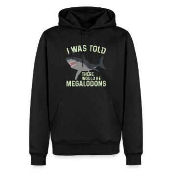 Biologie du requin mégalodon Amoureux des requins de mer - Sweat à capuche Premium bio Homme - noir - Devant - Nico (187cm)