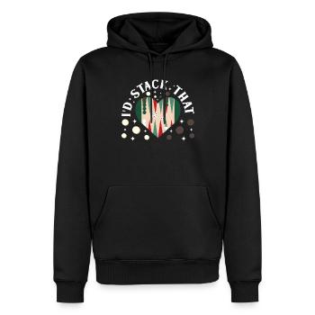 Brettspiel Lustiges Backgammon - Männer Premium Bio Hoodie - Schwarz - Vorne - Nico (187cm)