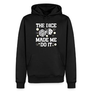 Brettspiel Lustiges Backgammon - Männer Premium Bio Hoodie - Schwarz - Vorne - Nico (187cm)