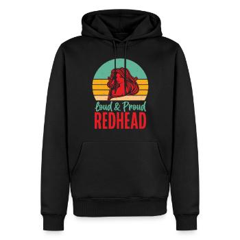 Redhead Gifts - Männer Premium Bio Hoodie - Schwarz - Vorne - Nico (187cm)