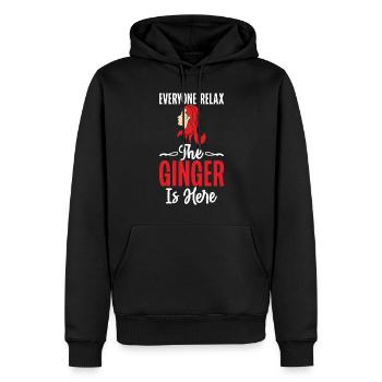 Redhead Gifts - Männer Premium Bio Hoodie - Schwarz - Vorne - Nico (187cm)